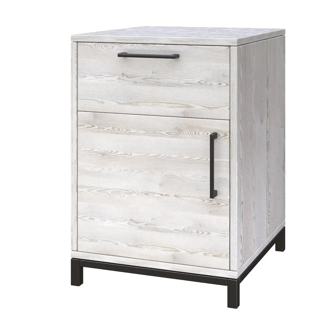 Тумба стаціонарна ВЕСТ ВУД КОМПАНІ 2012 V-450-2-2b (450х500х650мм), ЛДСП, сосна лофт біла